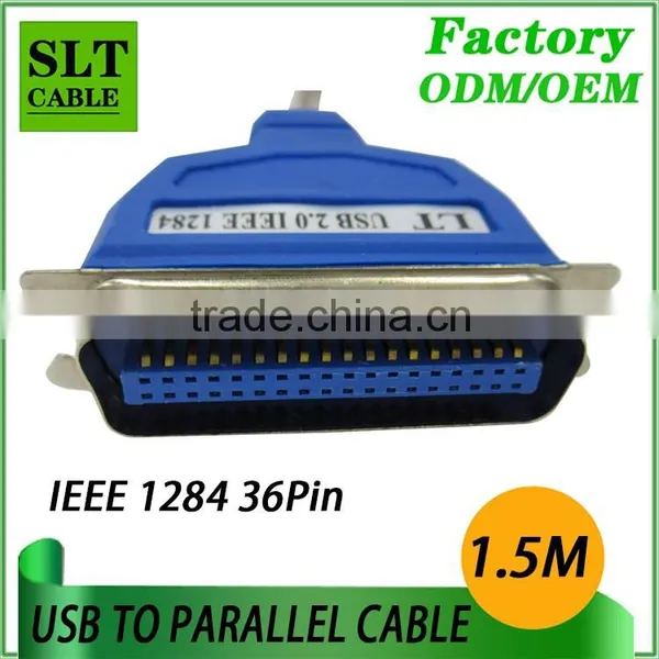 SLT Hot Sale USB to Printer IEEE 1284 Parallel Printer Port 36Pin Cable 1.5M photo-2