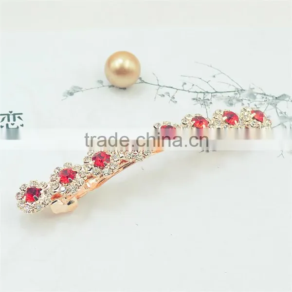 Colorful Crystals Mini Hair Claw Clamp Hair Clip for Women and Girls photo-5