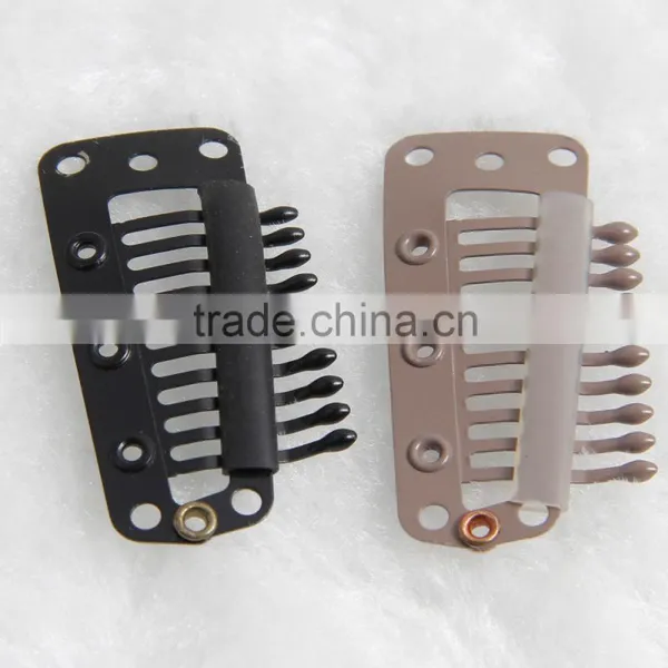 Hair Accessories U-shape Metal Clip For Hair Extension T-type Clips For Clip Hair Extension 6-10Teeth Metal Clips Hair Extension photo-3
