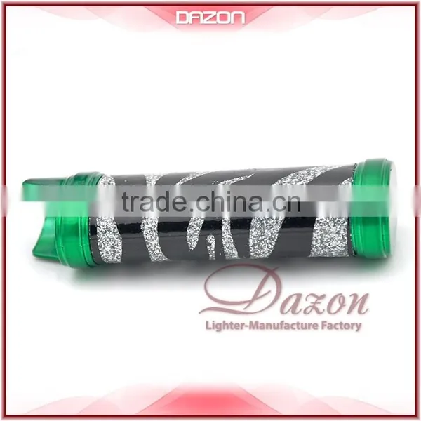 2015 Metal Green-Leather Lighter Case For BIC Custom photo-2