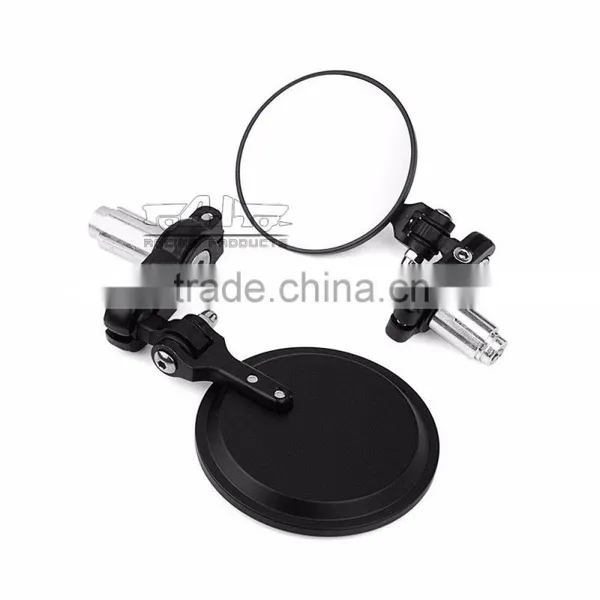 BJ-RM-024B Universal Black CNC Aluminum Foldable Bar End Motorbike Side Mirrors Motorcycle Mirror photo-4