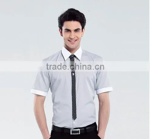 China Supplier Custom Short Sleeve Top Quality Man Shirt Designs photo-4