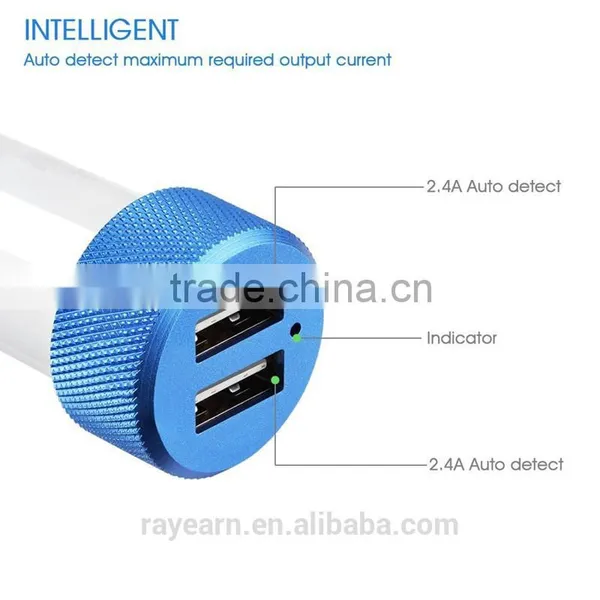 REYON 4.8A 2 Port Usb Universal Car Charger 12-24V for Iphone,Samsung,HTC,iPAD Etc. photo-4