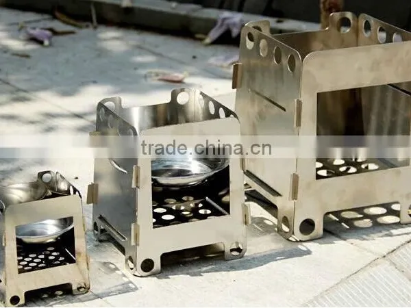 2015 New Arrived Pocket Stainless Steel Wood Camping Stove photo-3