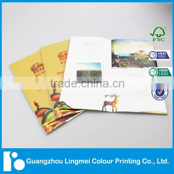 Qulaity Customized Advertising Brochure Printing With Foil Stamping photo-2