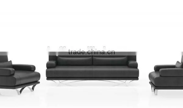 S-63 Steel Leather King Size Sofa photo-2