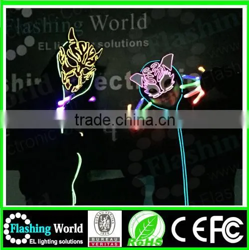 Fashion Masquerade Neon Party Mask, Party Supplies Fashion Flashing Neon Party Mask photo-3