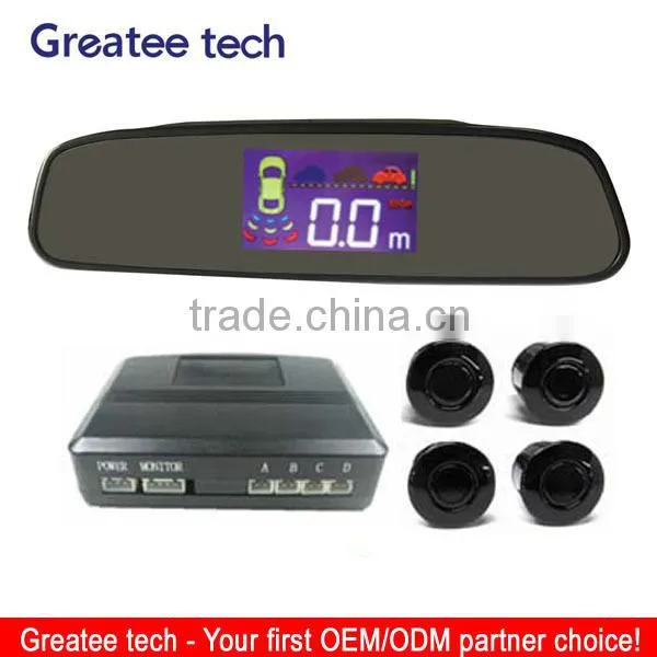 Car Mirror Parking Sensor With LCD Digital Display