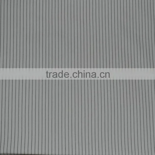 CVC Cotton Polyester Interlock 32s 230 Gsm Yarn Dyed Stripe Fabric photo-2