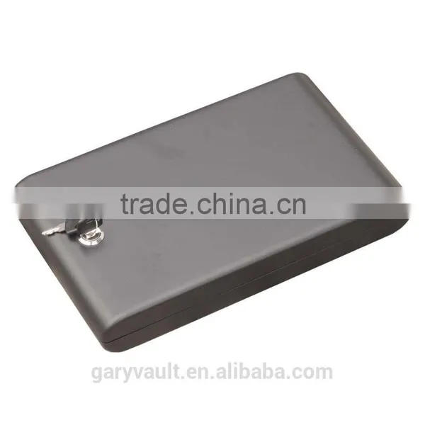 Wholesale - MK120 Microvault Key Lock Car Gun Pistol Portable Security Storage Steel Safe Box (mini Ipad Box), Jewelry Box