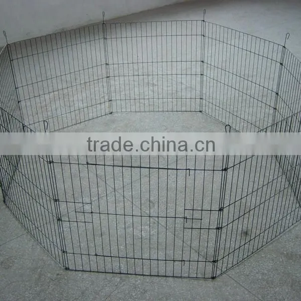 Folding Metal Wire Dog Cage Rabbit Enclosure With Door