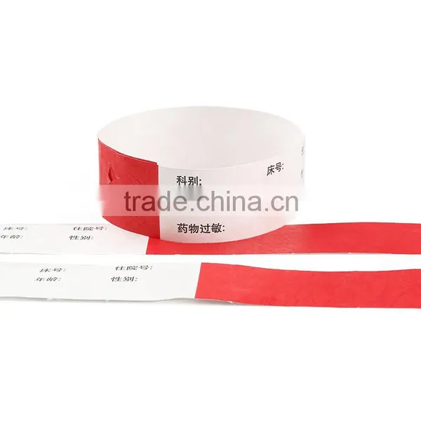 Tyvek Paper Wristband Wholesale Friendly Custom Printing Tyvek Wristbands for Party Event/for Kids