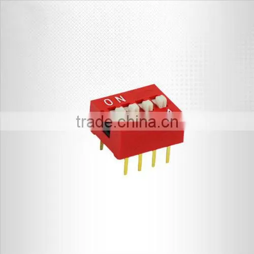 Blue/Red 4 Pin Slide Type 2.54mm DIP Switch photo-2