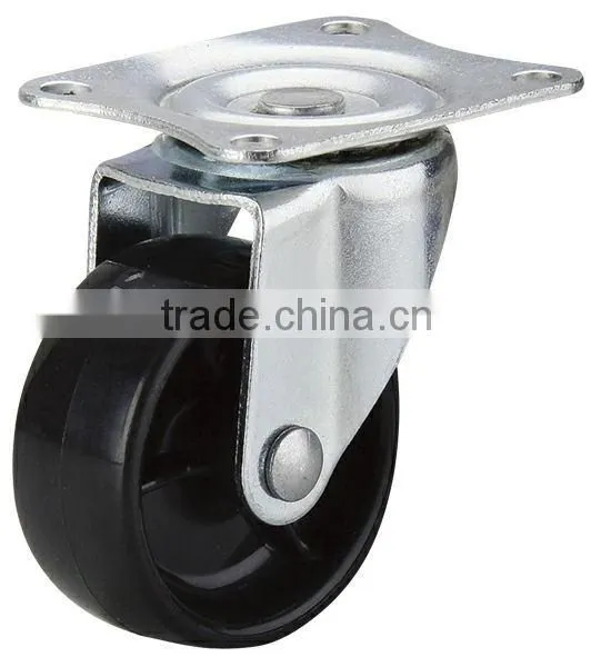Light Duty Black PP Furniture Caster Wheels,swivel Castor
