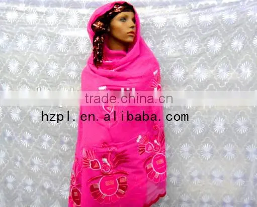 Sequins Embroideried Design Cheap Fabric Wholesale Polyester Embroidery Muslim Scarf photo-4