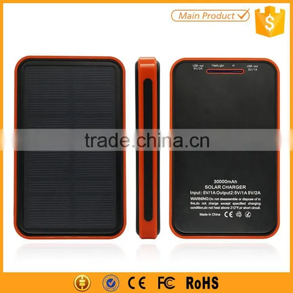 Outdoor 10000mAh Flashlight Power Bank Solar Full Capacity photo-4