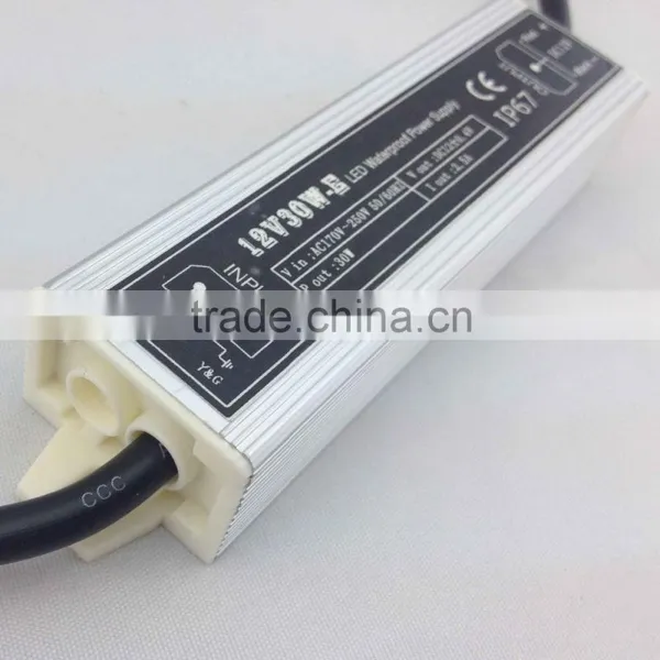 Contant Voltage 12V 30W Ce/rohs/ip67 Led Display Power Supply for Lighting photo-2