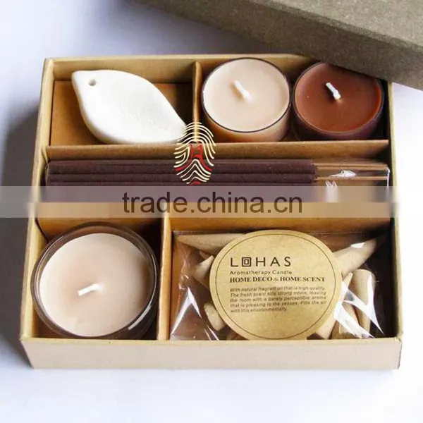 Hot Selling Scented Candle Set /Incense Sticks/Ceramic Holder/Esential Oil Warmer photo-4