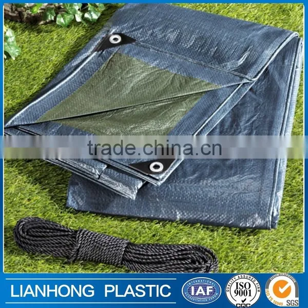 PE Tarpaulin With Super UV Protection and Tear/Water/Mildew-resistant