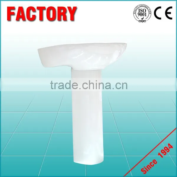 Hand Washing Basin for Toilet in Public Places, White Ceramic Column Wash Basin photo-4