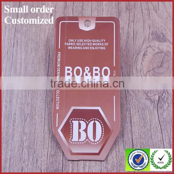 Kraft Perforated Animal Jean Hang Tags With Your Own Logo photo-5