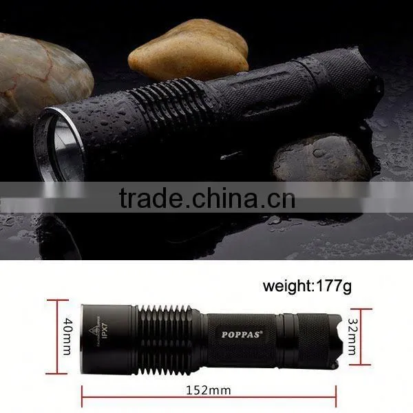 F13 High Power Aluminium Body Rechargeable Battery Small Powerful Led Torch Flashlight photo-6