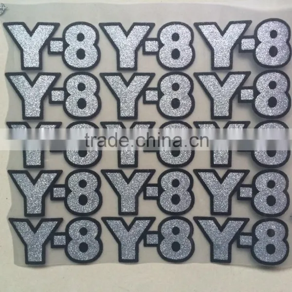 Factory Direct Flock With Glitter Jersey Numbers and Letters Numbers for Soccer Jersey photo-2