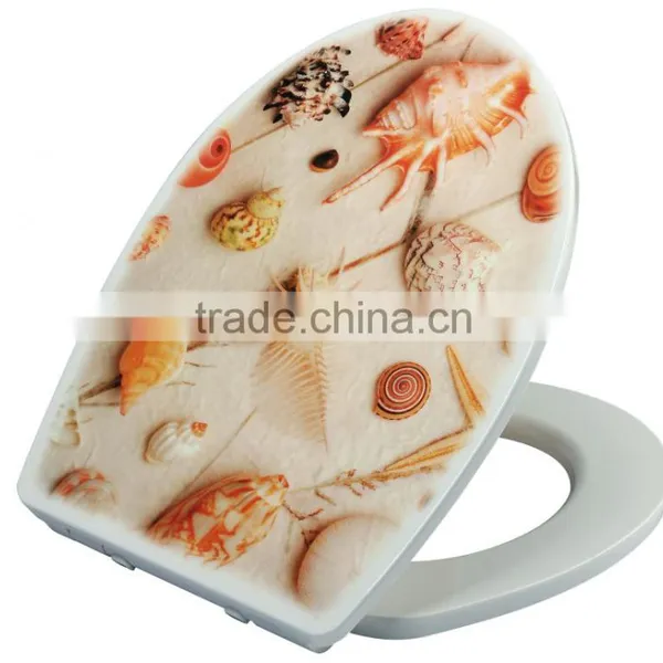 Urea Formaldehyde Toilet With Beautiful Applique Cover