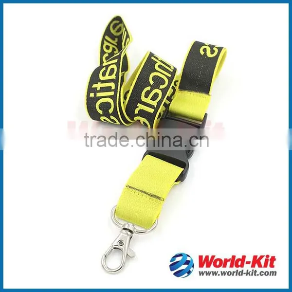 Badge Card Holder Custom Woven Logo Polyester Lanyard photo-2
