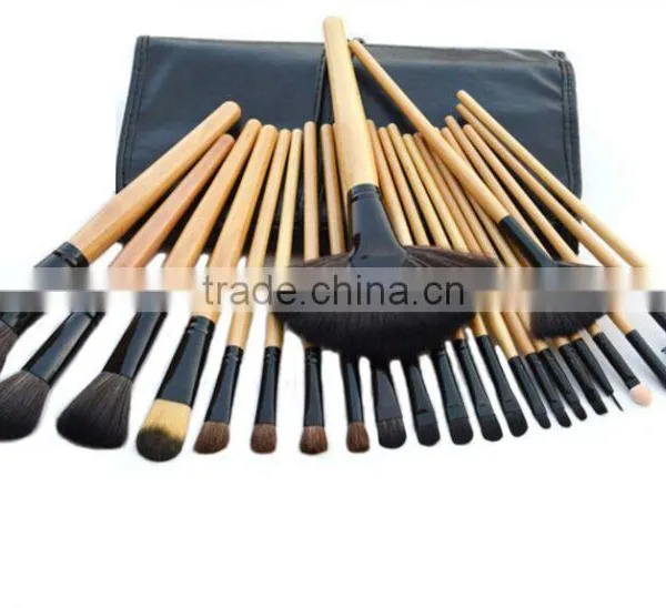 24pcs Wooden Color Lowest Price Private Label Makeup Brushes photo-3