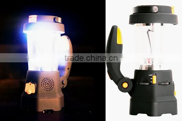 Dynamo Camping LED Lights With AM/FM Radio Rechargeable LED Lantern
