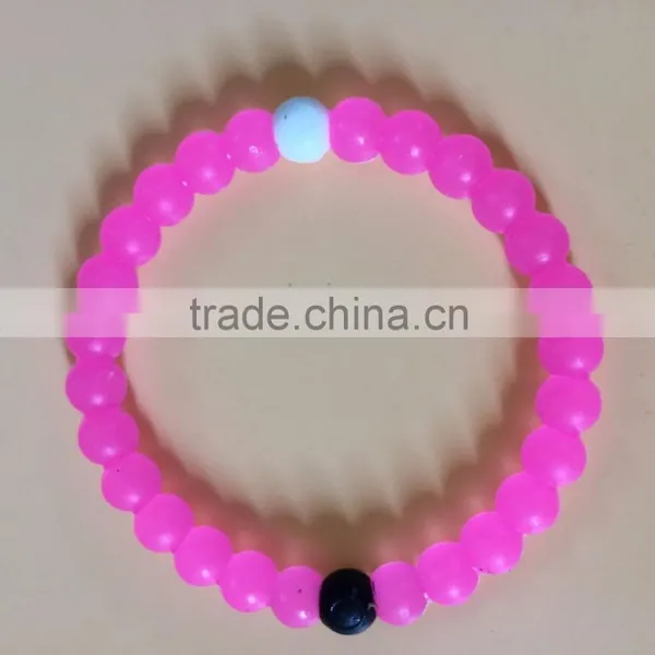 Hot Selling Jewelry String Color Silicone Bead Bracelets photo-2