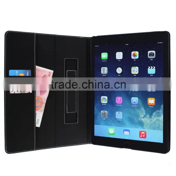 Wholesale Price Super Quality Card Slots Black Handheld Leather Cover for Ipad Pro 9.6 Inch photo-5