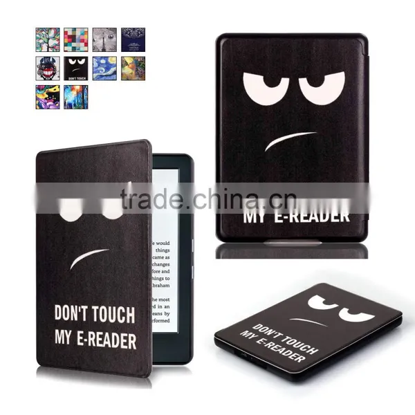 Flip Custom Design Leather Tablet Case OEM 6 Inch Leather Case for E-Reader New Kindle 2016 8 Generation photo-2