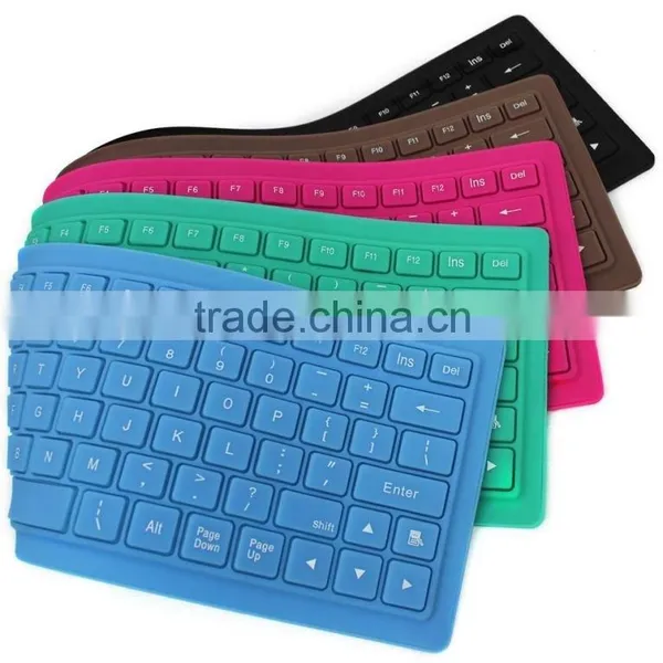Water-proof Silicone Keyboard for Computer ;Customized Silicone Rubber Keypads, Silicone Keypad