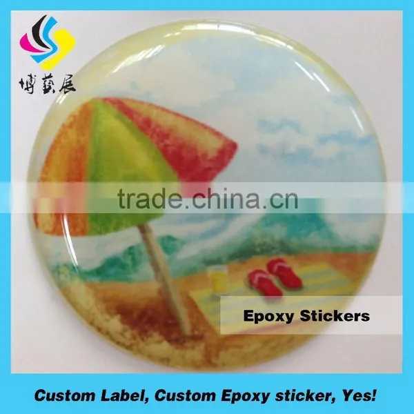 Customized 3D Epoxy Dome Sticker / Crystal Fridge Magnet photo-3