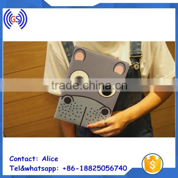 China Classical Embroidered Leather Case For Ipad, Stand Leather Case for Ipad photo-5