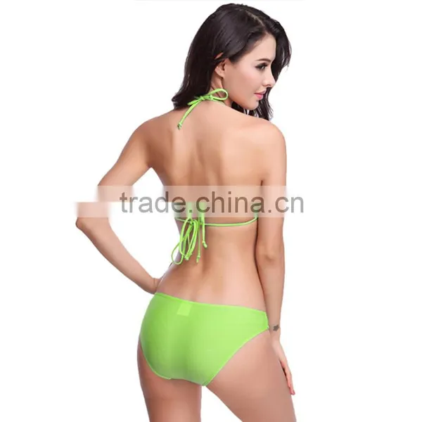 8 COLORS 2016 New Arrival Sexy Bikini Swimwear Shoulder Strap Bikinis Set Wholesale Swimsuits photo-2