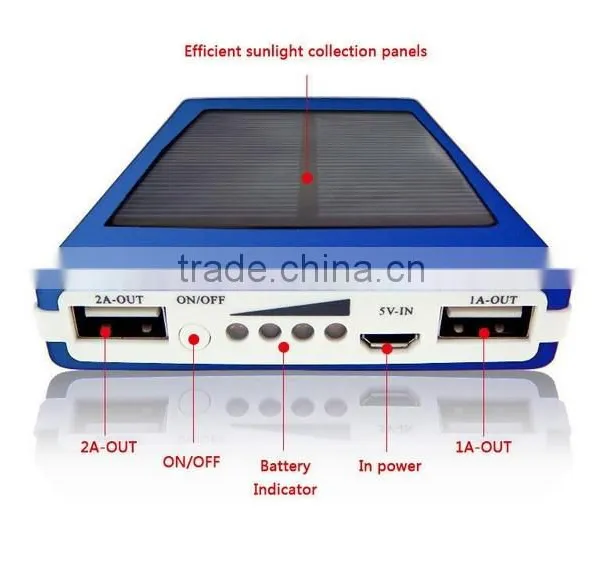 10000mah Solar Charger With Doubel Output Ports and LED Indicator photo-6