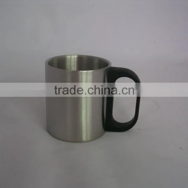 Three Piece 220ml Cup Set One Row Eco-friendly FDA LFGB Double Layer Stainless Steel Coffee Mug Cup Tumbler photo-3