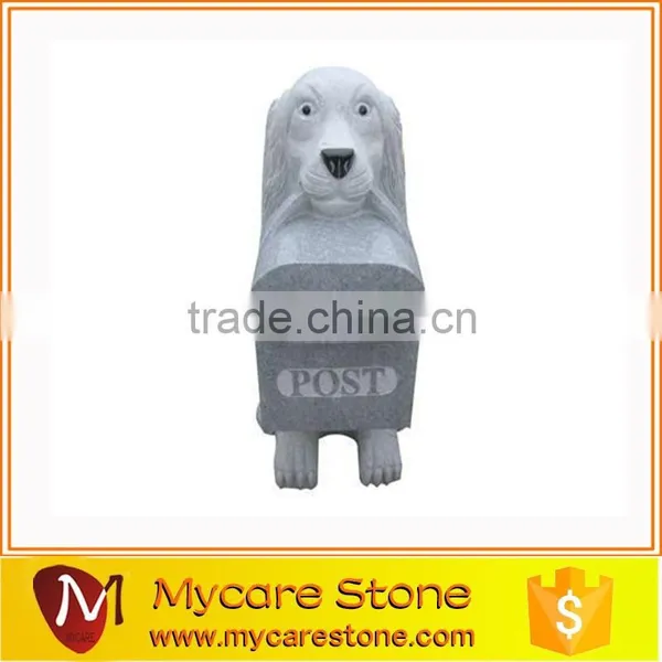 Outerdoor stone mailbox, stone animal post mailbox