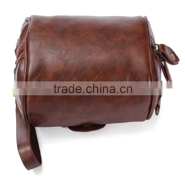 Fashion Women Brown Mini Cute Leather Lady Shoulder Handbag Camera Strap Bag Hot photo-2