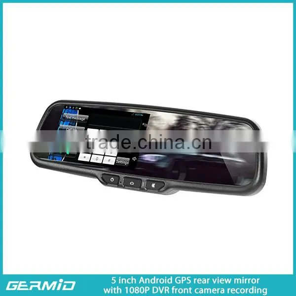 5 Inch Android Gps Navigation Rearview Mirror Gps Wireless Camera photo-3