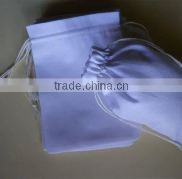 3.25 x 5 Muslin Bag With Yellow Double Drawstring photo-6