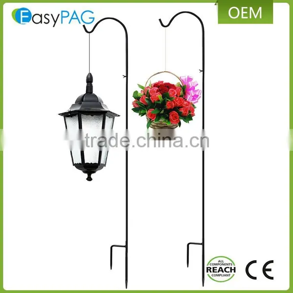 Top Quality Metal Iron 1.5m Garden Decorative Lantern Shepherd Hook photo-4