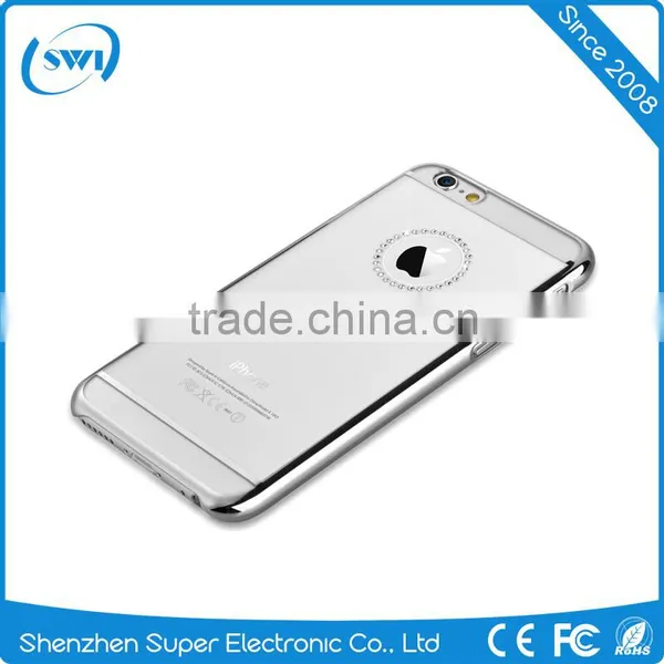 Electroplating Transparent Crystal Bling Diamonds Jewelry PC Phone Cover Case Skin For IPhone 6 6S Plus photo-6