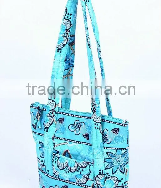 SHV27 New Style Quilted 100% Cotton Tote Shopping Bag