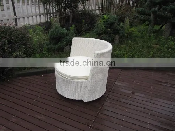 4 Pieces Rattan Swivel Sofa Set Coffee Table Set photo-4