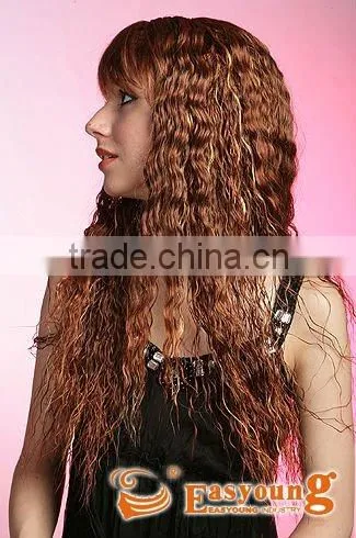 Wholesale Long Afro Curly Red Synthetic Hair Wigs for Black Women photo-3