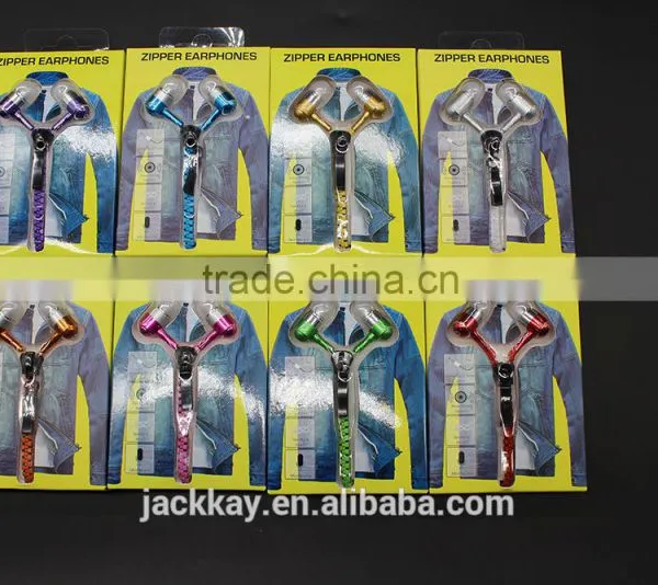 SNHALSAR Free Samples Mobile Sport Earphone, Zipper Metal Earphones photo-2